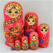 Matryoshka Russian Nesting Dolls Large Traditional Nativity Wooden Matryoshka 7 Piece Russian Doll Set Stacking Toy Gift The Perfect Blessing Gift