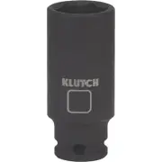Klutch Deep Impact Socket, 11/16in., 3/8in.-Drive