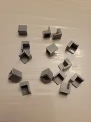 NEW LEGO 14X GRAY WALL CORNER 1X1X1 #6231.