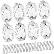 GANAZONO 1 Set Invisible Hair Nets for Nurses Dancers Flight Attendants Mesh Bun Cover for Elegant Hair Nets Shaped Clips