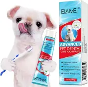 Enzymatic Dog Toothpaste, Teeth Cleaning and Fresh Breath Dental Care Gel, Pe...