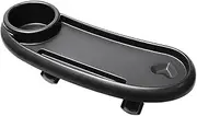 Stroller Tray Attachment, Anti Slip Baby Snack Tray, Removable Snack Tray with Cup Holder, Tray with Elastic Cup Holder, Large Capacity Pram Tray with Phone Holder, Stroller Tray for Travel Walking,
