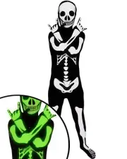 Glow Skeleton Morphsuit Kids Costume