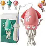 Electric Dancing Octopus Toy, Crawling Dancing Automatic Obstacle Avoidance Octopus Sensor Toy with LED & Music, Smart Interactive Auto-Wiggling Robotics for Indoor Play & Sensory Development (Pink)