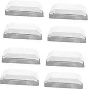 MINAOLULUS 10 x 120x120mm Metal Fence Post Cap Square Tube Column Cap Fence Decorations