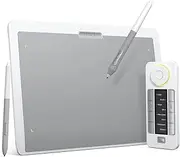 XENCELABS Graphics Drawing Tablet, Pen Tablet Medium Bundle SE with 2 Battery-Free Stylus, 8192 Pressure, Wireless Graphic Tablet with Shortcut Keys, 12" Digital Art Pad for Win Mac Linux, White