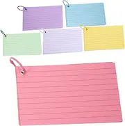 Operitacx Simple Style Memo Cards Blank Words Flashcards Loose-Leaf Vocabulary Book Index Cards Ring