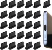 USB Type C Dust Plugs Cover, Type C Charging Port Plug 25 Pcs