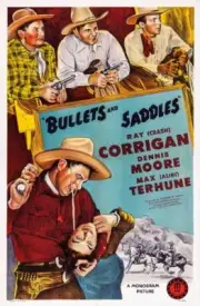 Bullets And Saddles poster Max Terhune Ray 'Crash' Corrigan Dennis- Old Photo