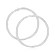 Sterling Silver 14mm Facet Kids Sleepers