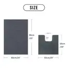 Large Chenille Bath Mat Toilet Root Mat Super Comfy Non Slip Highly Absorbent AU