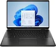 HP 2022 Spectre 16" x360 2-in-1 Windows 11 Laptop - 12th Gen Intel Core i7 12700H - 16GB RAM - 512 SSD - Intel Iris Xe Graphics - Nightfall Black Aluminum - 6M074PA
