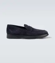 [Kiton] Kiton Suede penny loafers AU 9.5 blue