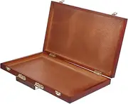 HAPINARY Portable Wooden Painting Tool Box Art Storage Suitcase Watercolor Oil Pen Case Painting Storage Box for Schools and Families