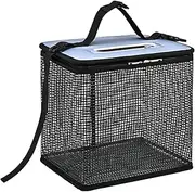 Fishing Basket for Caught Fish - Large Floating Fishing Basket | Compact Holder Mesh Net Quick-Drying Portable Design for Boat Crabbing Outdoor Grilling Camping