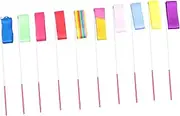 Sosoport 20 pcs Gymnastics for Kids Dancing Ribbon Dancing Streamer Gym Ribbon Ribbons Dance Streamers Gymnastics Wands Twirling Girl Ribbon Stick Child Steel