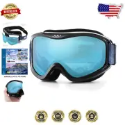 Professional Snowboard & Ski Goggles with Adjustable Strap - Full Eye Protection