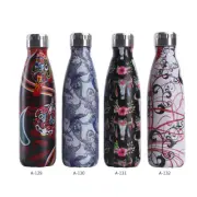 Creative double-layer stainless steel vacuum coke bottle for outdoor sports
