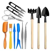 Scissors Shovel Tweezers Succulent Tools 12 Pieces Garden Hand Tool Set