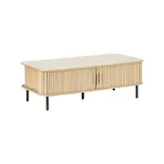 Cooper & Co. Haven Sliding Door 120cm Coffee Table Natural