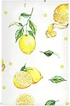 RPLIFE Watercolor Pattern Yellow Lemons Drying Dish Towels for Kitchen, Absorbent Kitchen Hand Towels Bulk Tea Towels Cooking Towel