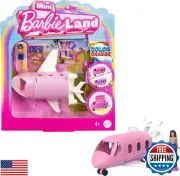 Barbie Mini BarbieLand Toy Vehicle Playset with 1.5-inch Doll and DreamPlane