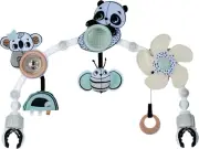 Tiny Love Black & White Sunny Stroll, Stroller Arch Activity Toy, Universal Atta