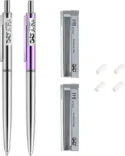 0.7 Mechanical Pencil, 2 Pack, Mechanical Pencil with Lead and Eraser, Pencils