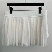 Lululemon Mesh Pleats MR Mini Tennis Skirt NWT Size 12 White