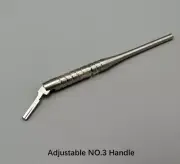 Adjustable 180° Scalpel Blade Handle #3 Rotatable Dental Medical Surgical Tool