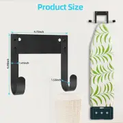 Wall Mounted Ironing Board Hanger Hanging Rack for Y Leg Home Household