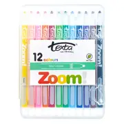 Texta Zoom Twist Crayons Hard Case Wallet [12-Pieces]