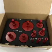 Diamond Hole Saw Tile Drill Bits Kit, 10 PCS Serrated Brazing Core Drill Bitset&