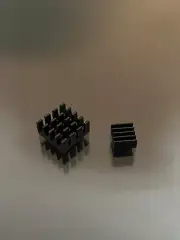 Black Anodized Heatsinks for Raspberry Pi zero, 2,3,4 Model B, A+ or B+ (Plus)
