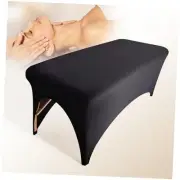 Spa Bed Cover Professional Lash Bed Cover Stretchy Massage Table 1-Piece Black