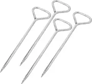 TOYANDONA 4PCS Heavy Duty Tent Stakes Tent Pegs for Camping Tarp and Outdoor Events Durable Lightweight and Reliable Ground Anchors for Secure Setup
