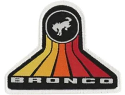 Patch - Ford Bronco Vertical Lines 3" * Hook Backing -Stick or Sew FREE SHIPPING