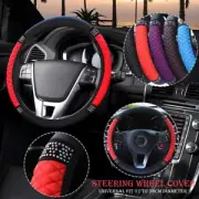 Auto Steering Wheel Cover Leather Universal Car Steering Wheel Covers Anti Slip