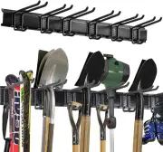 Wall Mount Tool Storage Rack, Heavy Duty Garage Storage Tool Organizer, Garden T