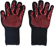 BBQ Gloves, 1472°F Heat Resistant Gloves Fireproof Mitts, Waterproof Heatproof Kitchen Oven Mitts,for Grilling, Cooking, Baking, Barbecue