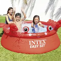 在飛比找松果購物優惠-【INTEX】螃蟹簡易裝EASY SET泳池183x51cm