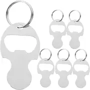 [TOGEVAL] 6pcs Shopping Cart Keychain Tokens Portable Alloy Trolley Tokens for Supermarkets Practical Key Ring Bottle Opener Durable and Stylish Key Holder