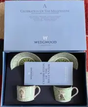 Wedgwood CELEBRATION OF THE MILLENNIUM Cup & Saucer Set New