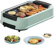 Electric Barbecue Stove Machine,1500W high Power, Household Electric Oven, Bottom Heat Dissipation Hole, Touch Panel,Internal Circulation Oil Smoke,Suitable for Outdoor and Home use