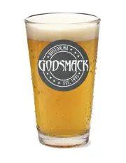 Godsmack (Gray) - Rock & Roll 16oz Pint Beer Glass Pub Barware Seltzer Cocktail