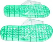 Healvian 1 Pair Crystal Massaging Slippers Arch Support Draining for Women Men Home