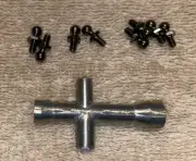 50592 Tamiya B 5mm Ball Connector (8 pcs) + Wrench TL01/M03 TT01/TT02/TA02