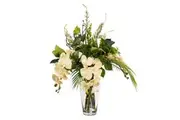 Glamorous Fusion All Round Orchid Artificial Faux Plant Flower Decorative Arrangement 76cm