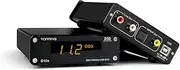 TOPPING D10s HiFi DAC USB DAC CSS XMOS XU208 ES9038Q2M Optical Coaxial DAC DSD256 PCM 384kHz Desktop Home Audio Converter(Black)