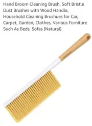 Hand Broom Brush Soft Cleaning Wooden Handle Brush For Car, Furniture